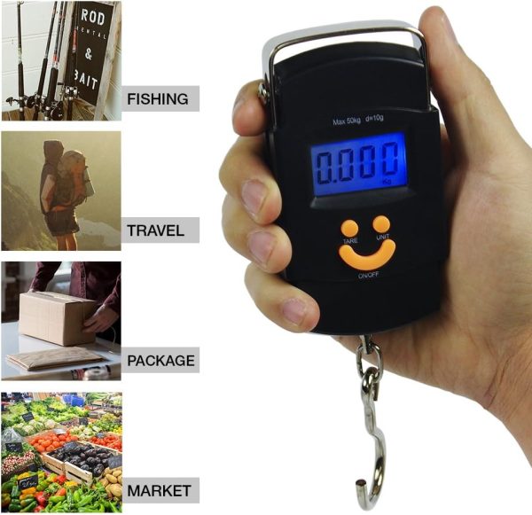 PARTYSAVING [2-Pack] Hanging Electronic Travel Scale for Luggage with Digital LCD Screen, APL1439 - Image 5