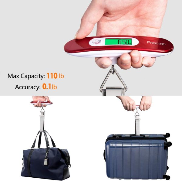 Portable Luggage Scale Digital Travel Scale Suitcase Scales Weights with Tare Function 110 lb/ 50KG Capacity - Image 7