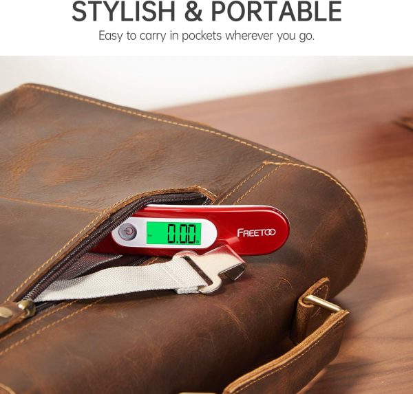 Portable Luggage Scale Digital Travel Scale Suitcase Scales Weights with Tare Function 110 lb/ 50KG Capacity - Image 3
