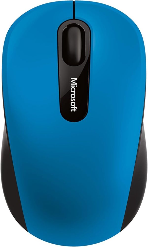 Microsoft Bluetooth Mobile Mouse 3600 - Azul. Comfortable Design, Right/Left Hand Use, 4-Way Scroll Wheel, Wireless Bluetooth Mouse for PC/Laptop/Desktop, Works with for Mac/Windows Computers