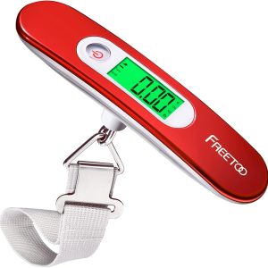 Portable Luggage Scale Digital Travel Scale Suitcase Scales Weights with Tare Function 110 lb/ 50KG Capacity