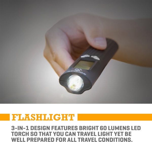 Accuoz Rechargeable Digital Luggage Scale - 2600mAh Portable Charger & LED Flashlight - Image 7