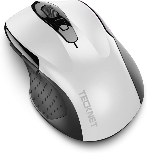 TECKNET Bluetooth Mouse, 3200 DPI Wireless Mouse (BT5.0 & 3.0) 5 Adjustable DPI, 6 Buttons and 2-Year Battery Computer Mouse Compatible with Laptop/Computer/Mac/Windows/Chromebook/Notebook