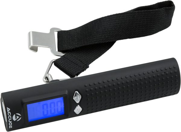 Accuoz Rechargeable Digital Luggage Scale - 2600mAh Portable Charger & LED Flashlight